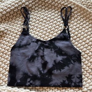 Bombshell Sportswear Black Tie-Dye bra